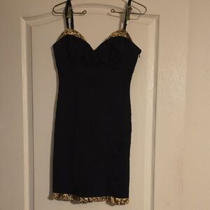 Guess Vintage Mini Dress with Leopard Accents